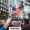 G128 12 Pack Handheld American USA Stick Flags | 4x6 In | Printed 150D Polyester, Counrty Flag, Solid Plastic Stick, Spear White Tip, Great for Patriotic Decorations